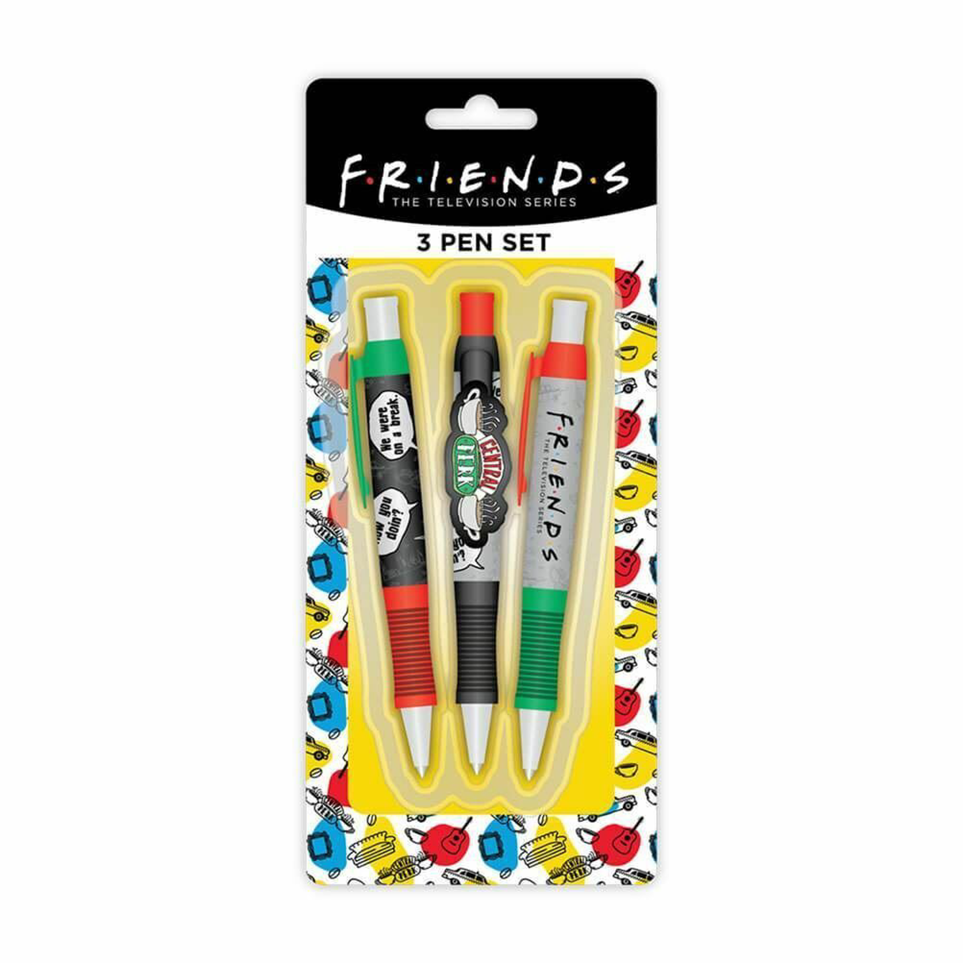 Friends - Set de 3 stylos - flash vidéo