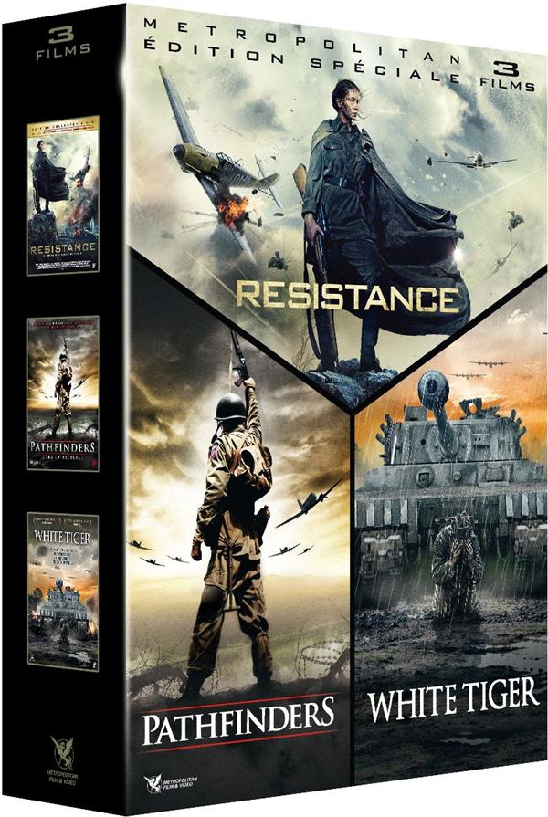Coffret Guerre 3 Films : Résistance  Pathfinders, Vers La Victoire  White Tiger [DVD]