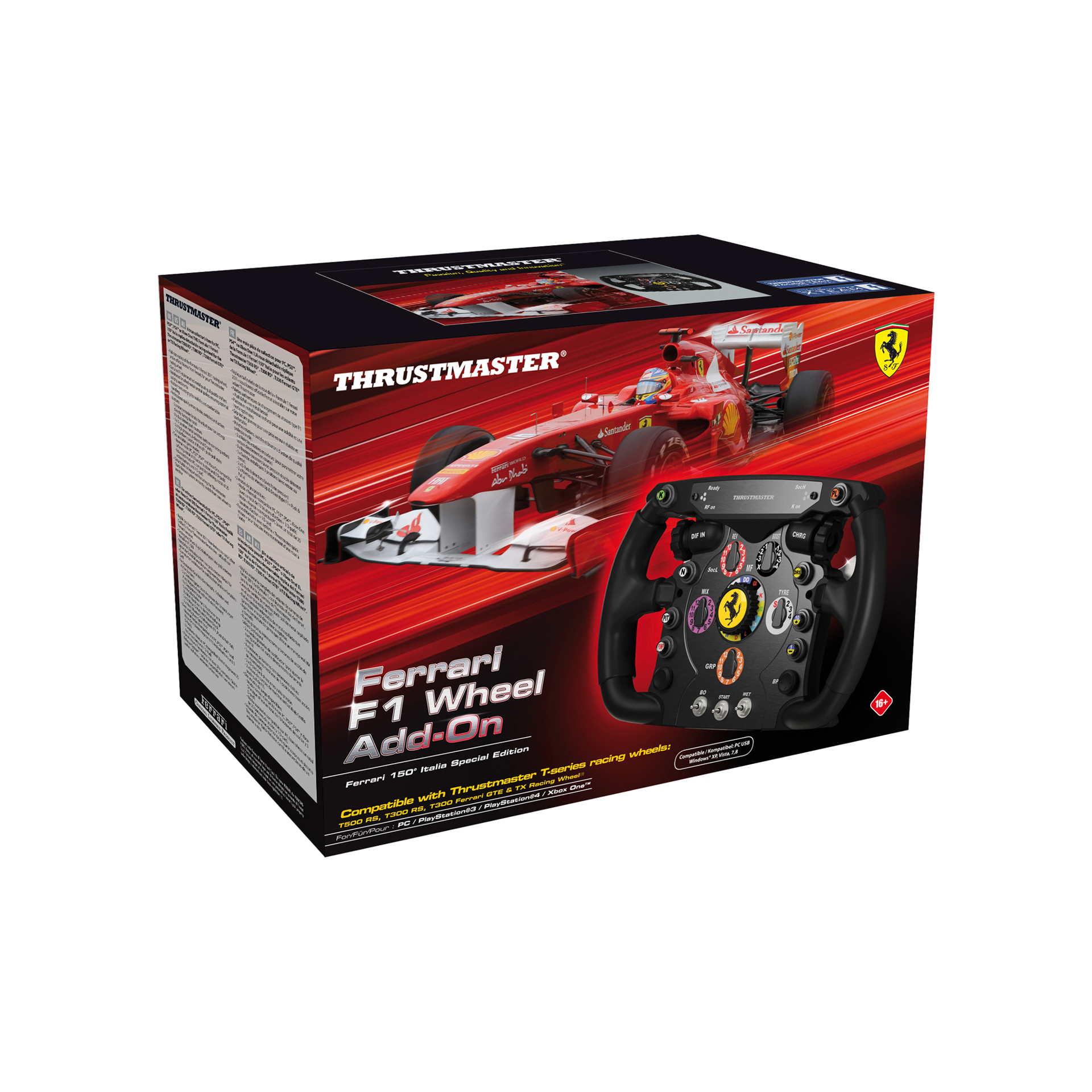 Thrustmaster Ferrari F1 Wheel Add-On pour PS5, PS4, Xbox Series X|S, Xbox One et PC - flash vidéo