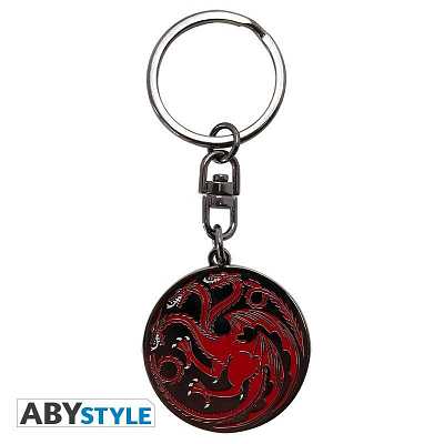 § Game of Thrones - Targaryen Emblem Metal Keychain - flash vidéo