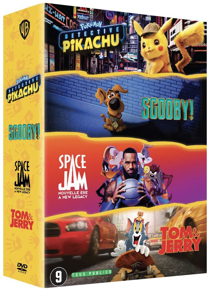 Pokemon Detective Pikachu + Scooby + Tom & Jerry + Space Jam : Nouvelle ère - flash vidéo
