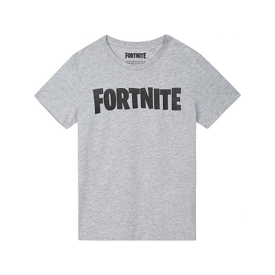 Fortnite - Grey Fortnite Logo T-Shirt 152cm/12Y - flash vidéo