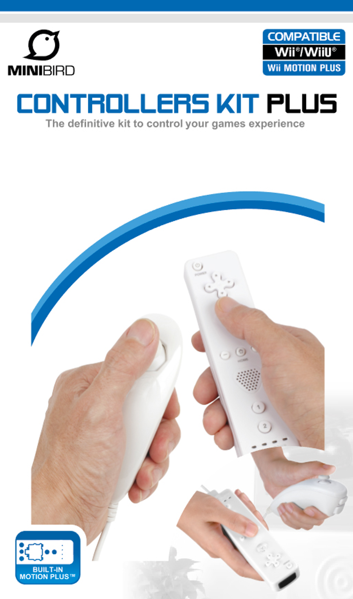 Minibird Wii U Controller Kit Plus White - flash vidéo