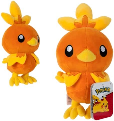 Pokémon - Peluche Poussifeu 20cm - flash vidéo