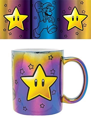 Super Mario - Metallic Star Power Mug 315ml - flash vidéo