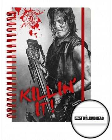 The Walking Dead Daryl Killin It A5 Notebook - flash vidéo