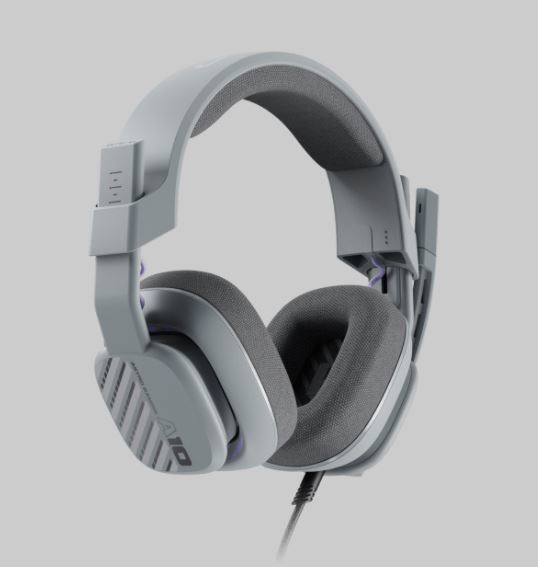 Astro - Casque de jeu filaire A10 Gen 2 Gris Ozone pour PC/Mac, PS5, Xbox Series X|S, Switch et Mobile - flash vidéo