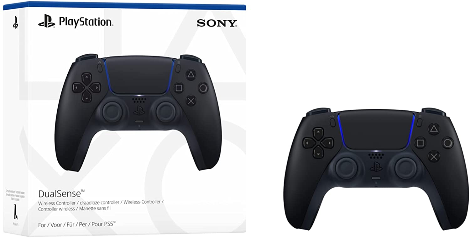 PS5 DualSense Wireless Controller Midnight Black - flash vidéo