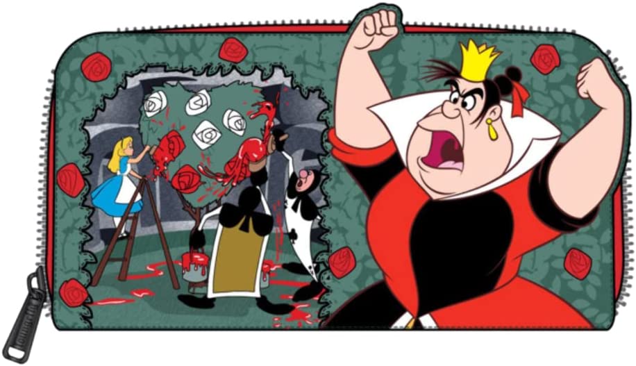 Loungefly: Disney Villains Scene Series - Queen of Hearts Zip Around Wallet - flash vidéo