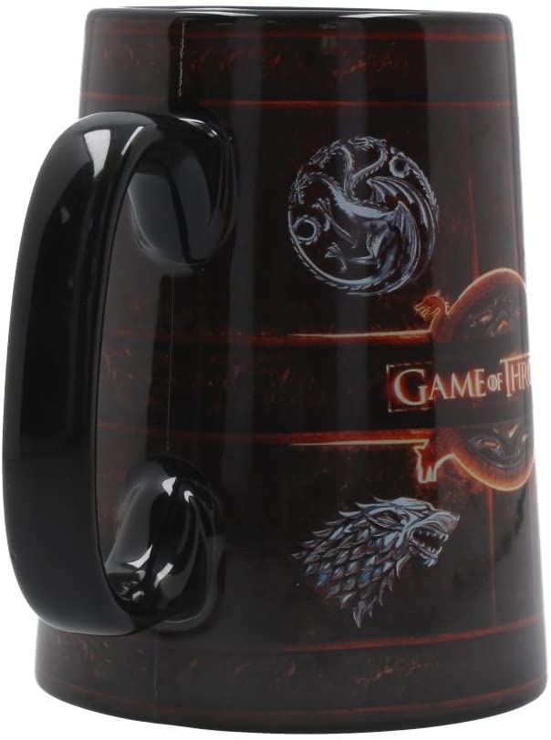 § Game of Thrones - Ceramic Rustic Sigil Tankard 13.5cm - flash vidéo