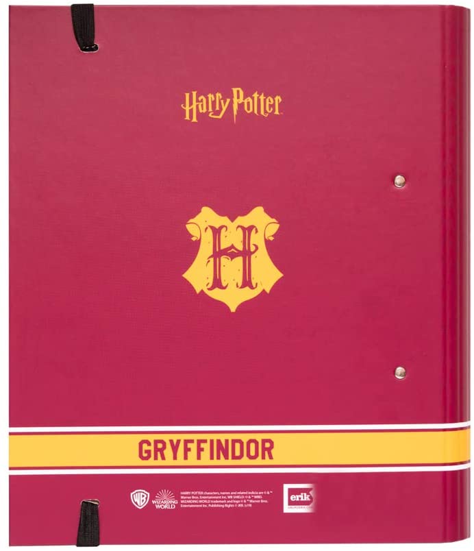 Harry Potter - Classeur Premium à 2 anneaux avec élastique Gryffondor - flash vidéo