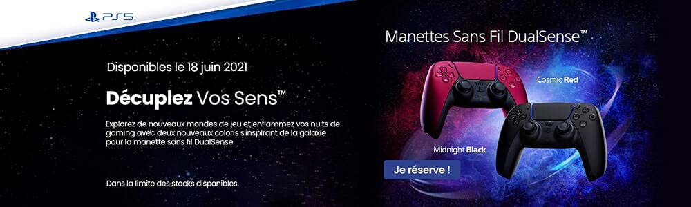 PS5 DualSense Wireless Controller Cosmic Red - flash vidéo