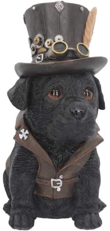 Cogsmiths - Figurine de chien steampunk 21cm - flash vidéo