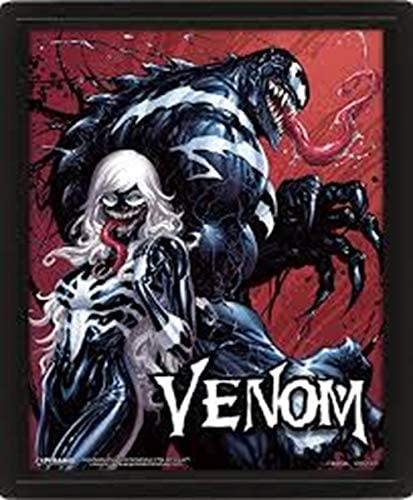 Venom - Dents et Griffes Affiche lenticulaire 3D 28,7 x 23,5cm - flash vidéo