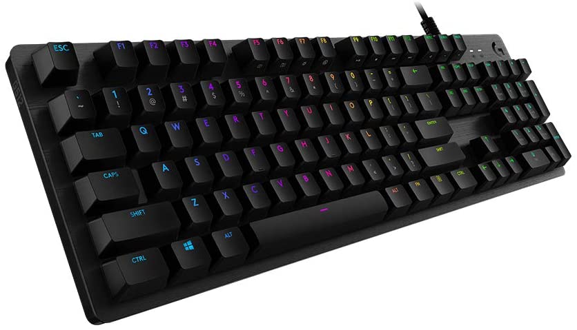 Logitech Clavier mécanique de jeu Lightsync RGB avec commutateurs GX Brown G512 Carbon - Azerty BE - flash vidéo