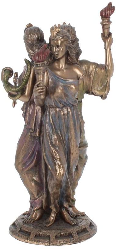 Hécate Déesse de la Magie - Figurine d'ornement de la Triple Déesse 21cm