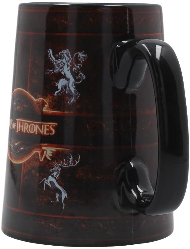 § Game of Thrones - Ceramic Rustic Sigil Tankard 13.5cm - flash vidéo