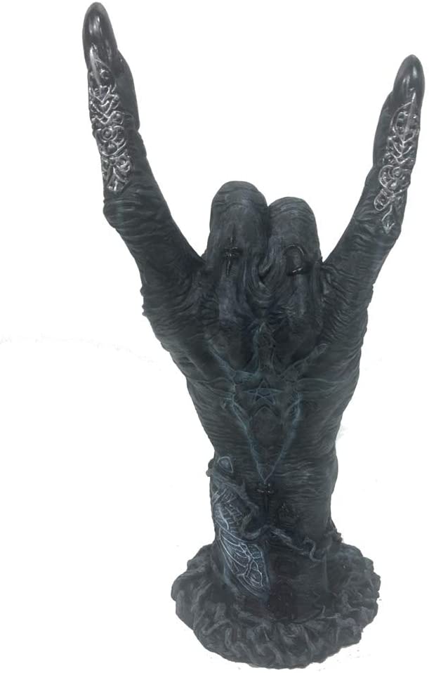 Baphomet - Figurine de main en forme de cornes 17.5cm - flash vidéo