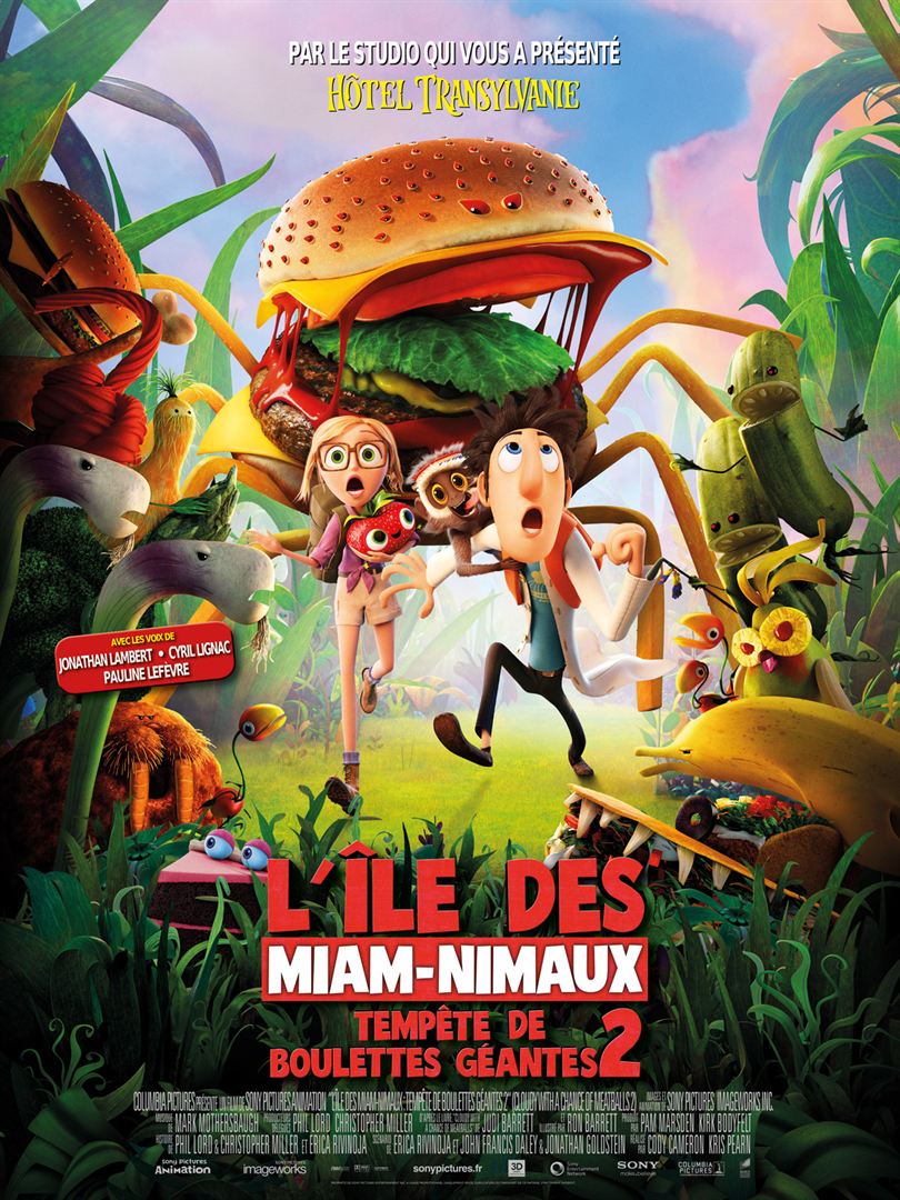Tempête de boulettes géantes 2 l'île des miam-nimaux DVD à la location - flash vidéo