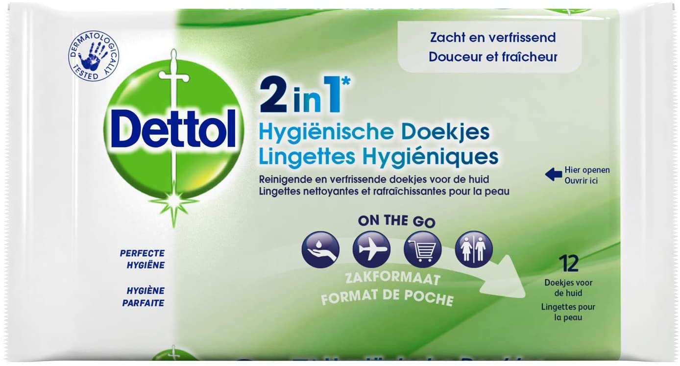 Dettol Lingettes 2in1 (x12) - flash vidéo