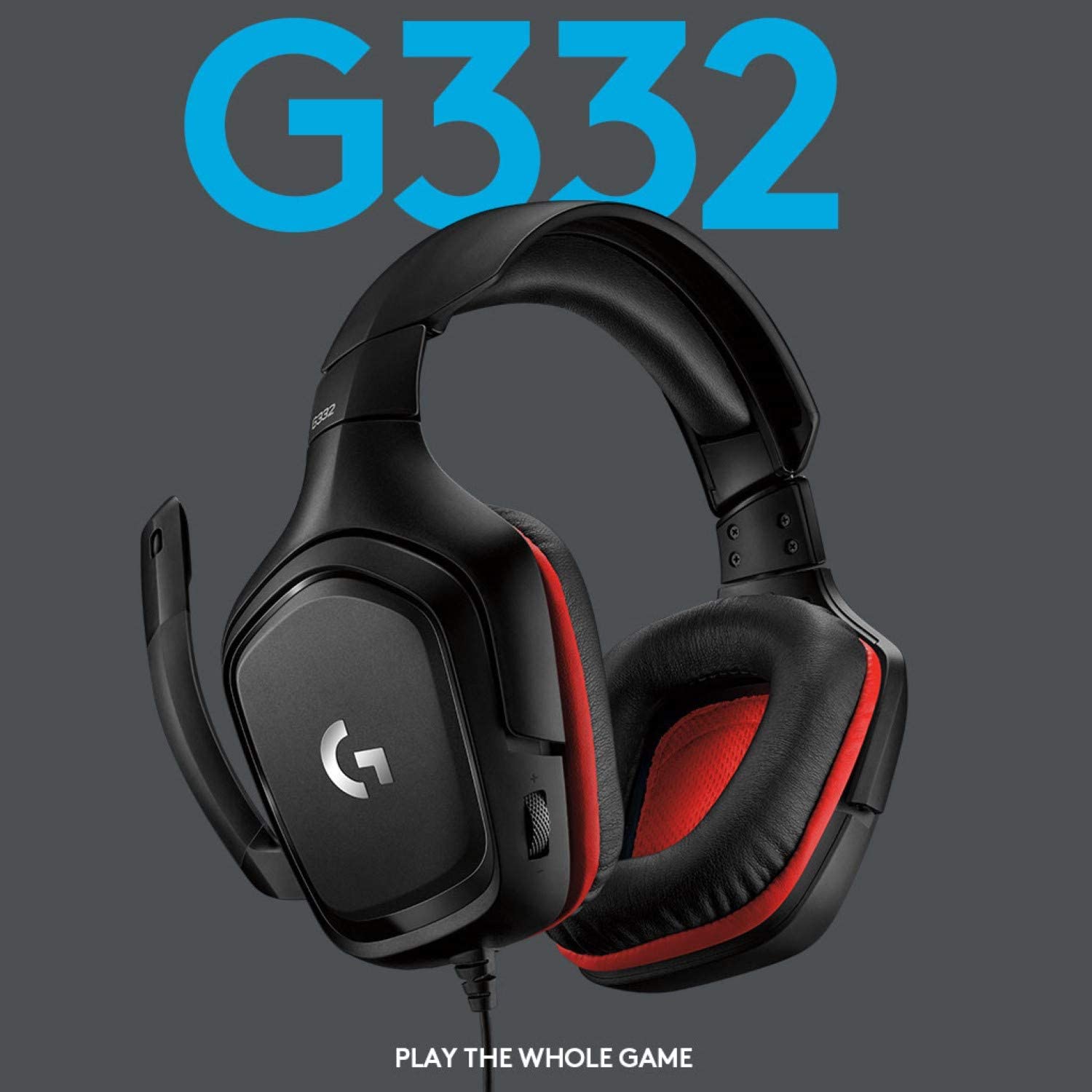Logitech Casque de jeu stéréo filaire en similicuir G332 pour PC, PS4, Xbox One et Switch - flash vidéo