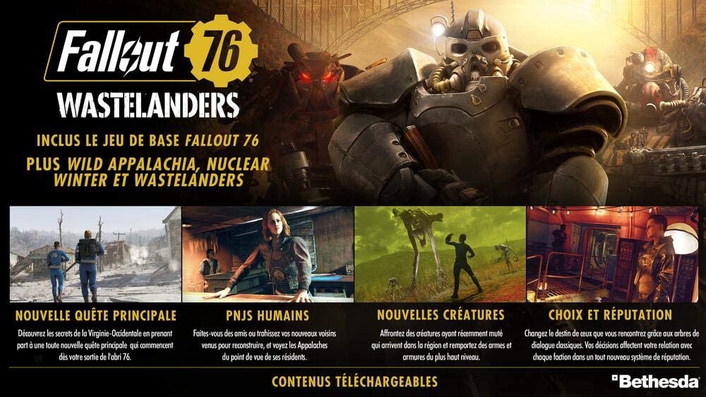Fallout 76 Wastelanders - flash vidéo