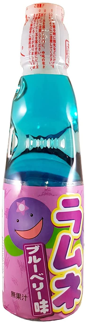 Hata-Kosen - Limonade Ramune à la myrtille 200ml (Plateau de 30 Bouteilles) - flash vidéo