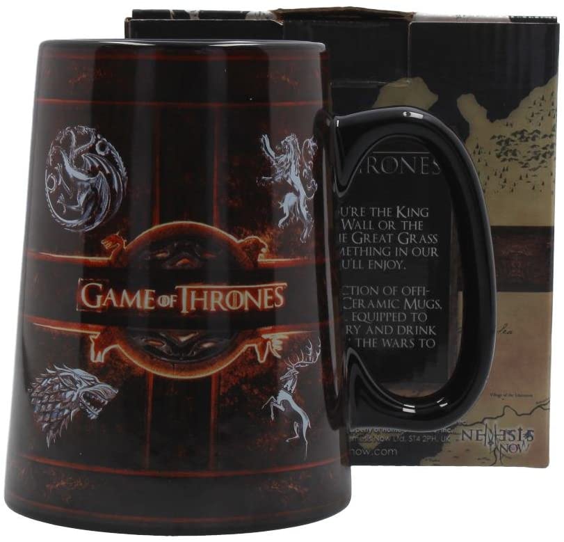 § Game of Thrones - Ceramic Rustic Sigil Tankard 13.5cm - flash vidéo