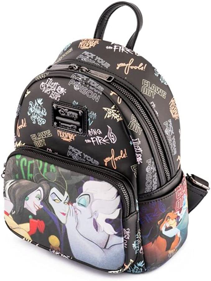 Loungefly: Disney - Villains Club Mini Backpack - flash vidéo