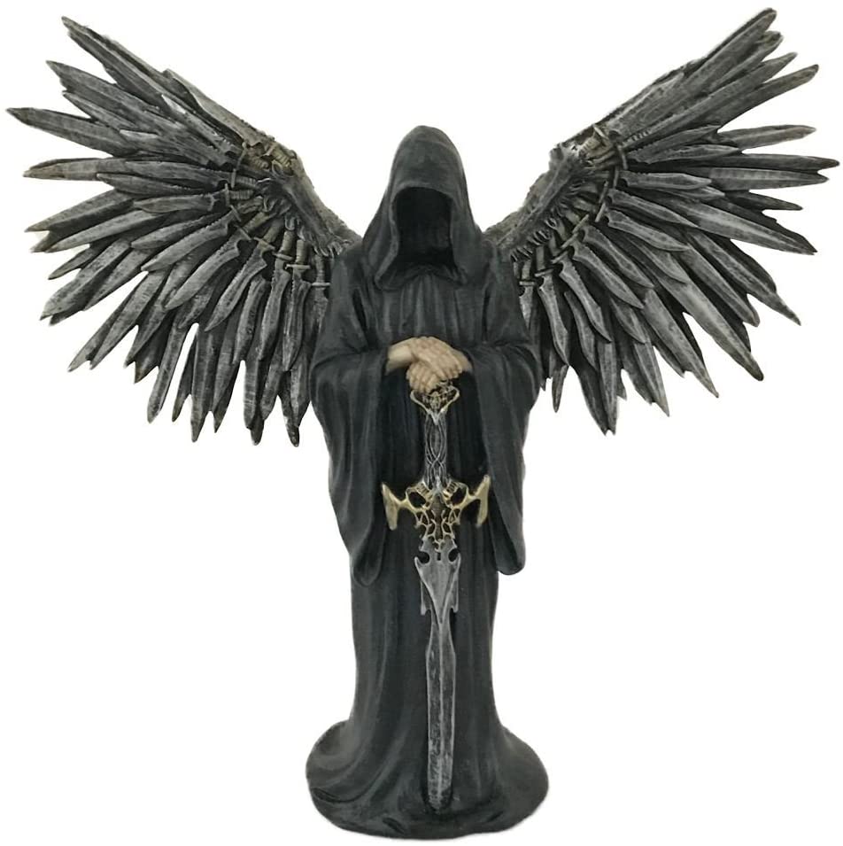 § Death Blade - Figurine d'ange aux ailes aiguisées 32cm - flash vidéo