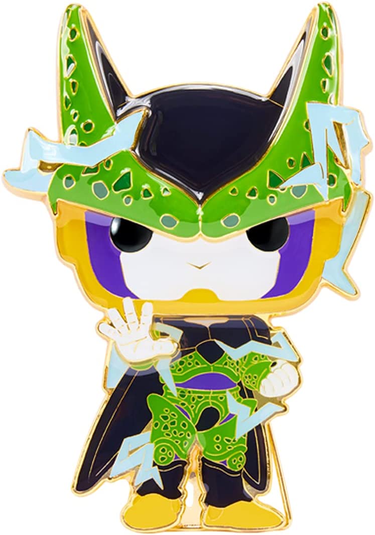 Loungefly: Funko Pop! Pins Anime: Dragon Ball Z - Perfect Cell Chase Group Large Enamel POP Pin - flash vidéo