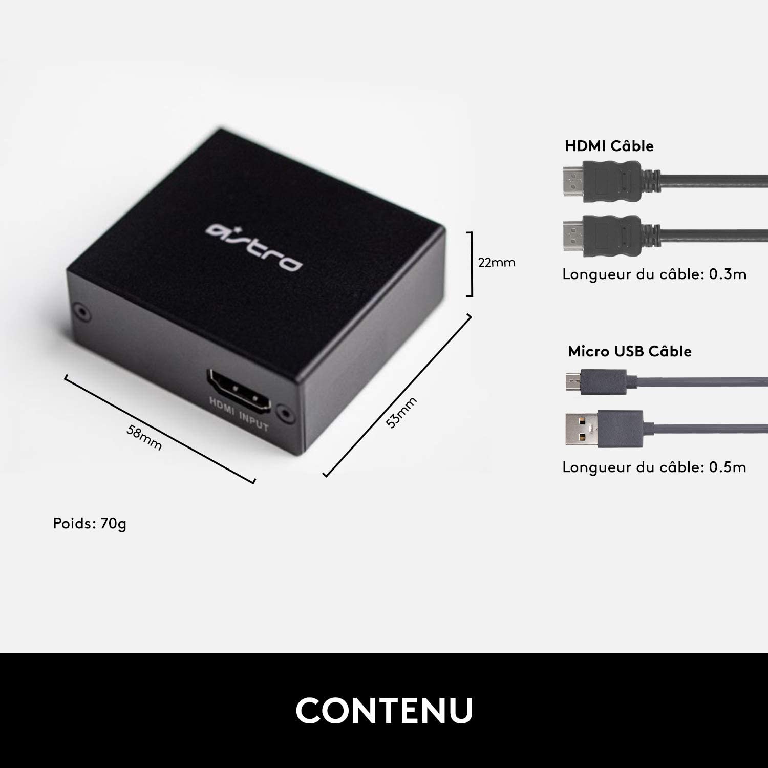 Astro Adaptateur HDMI pour PlayStation 5 - flash vidéo