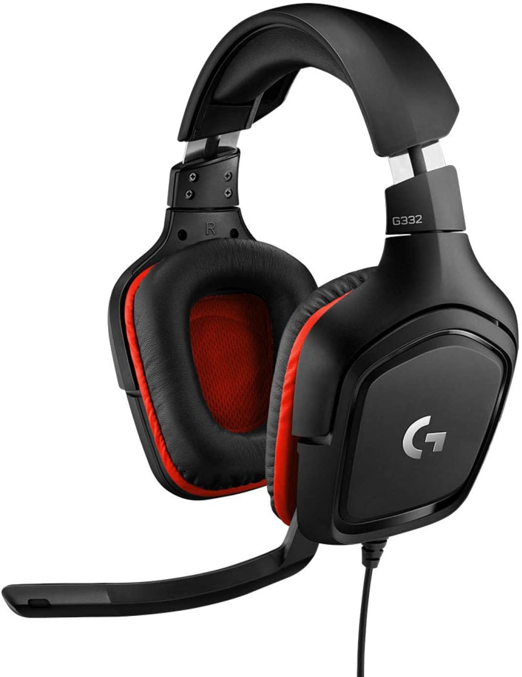 Logitech Casque de jeu stéréo filaire en similicuir G332 pour PC, PS4, Xbox One et Switch - flash vidéo