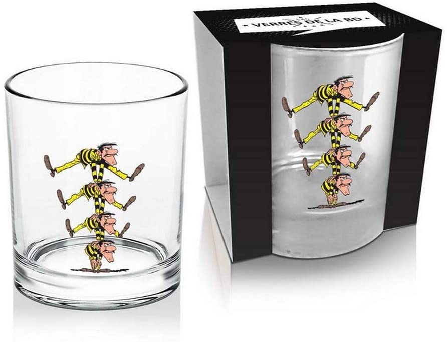 Lucky Luke - Verre à whisky 270ml - Dalton's Brothers - flash vidéo