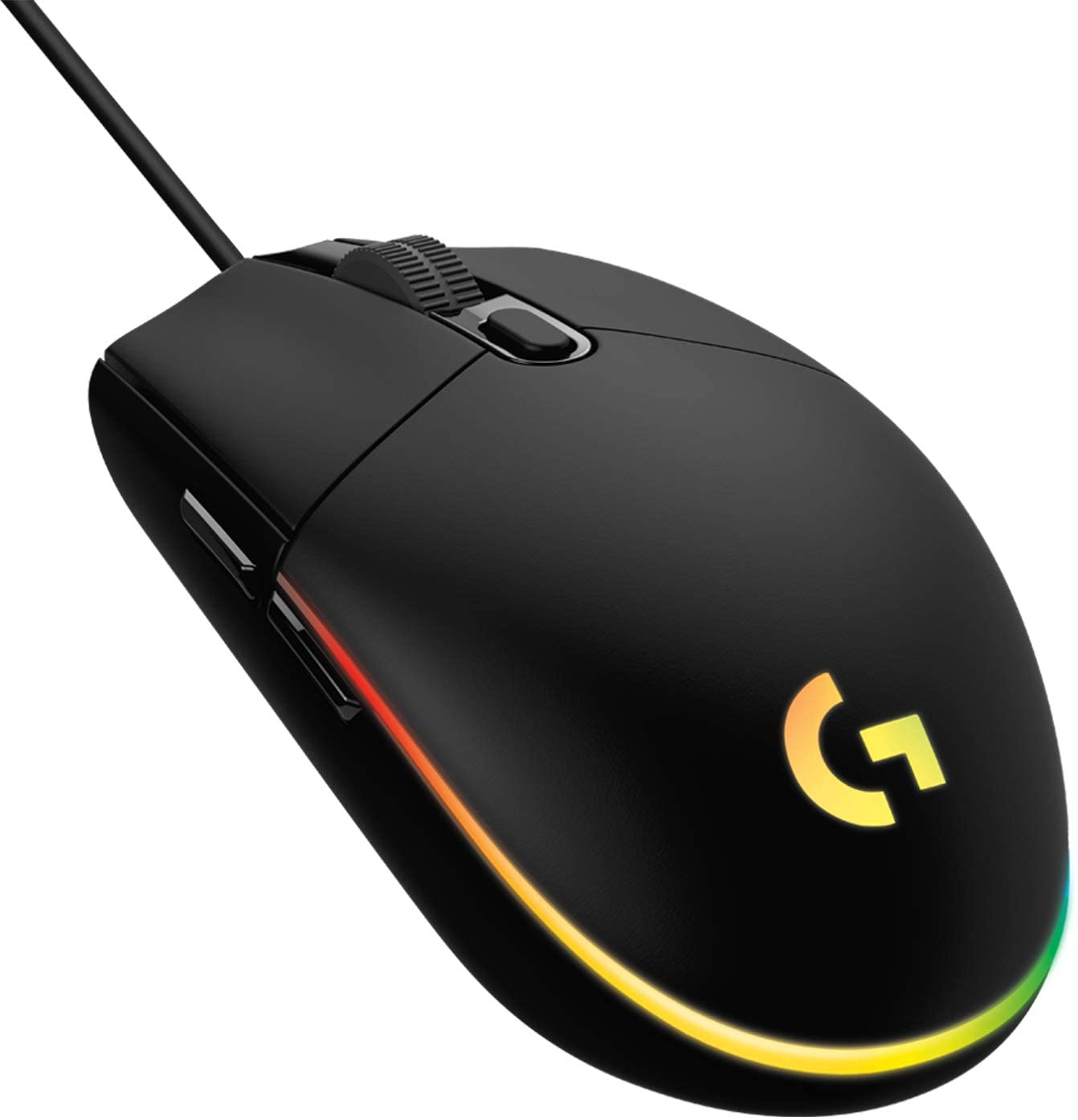Logitech Souris de jeu G203 Lightsync Noire - flash vidéo
