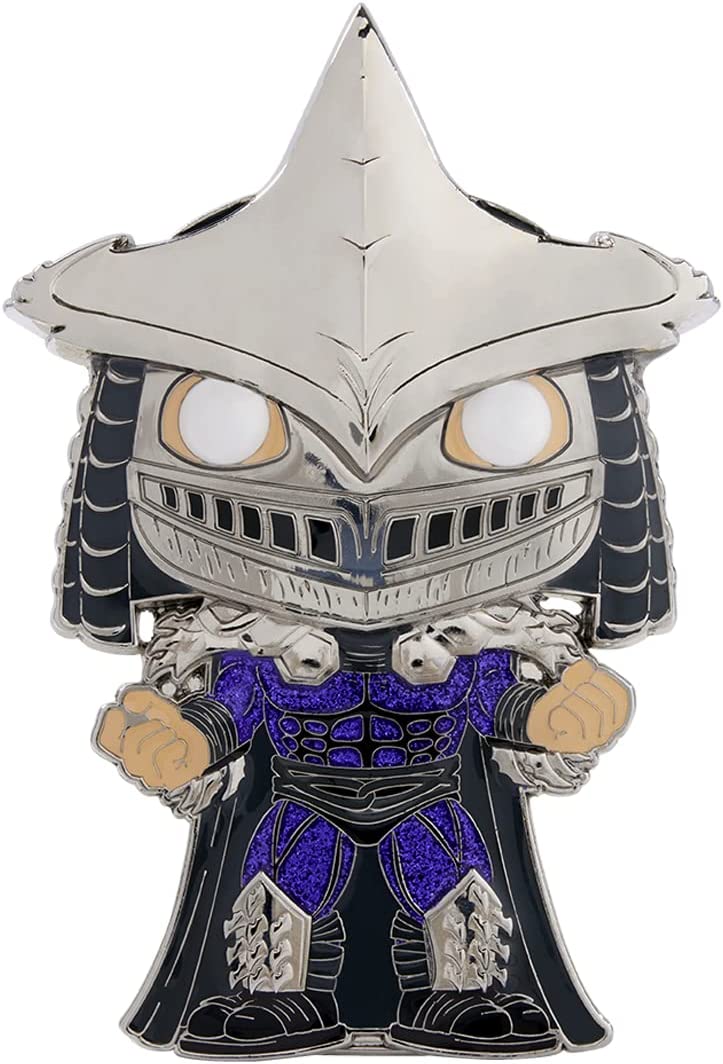 Loungefly: Funko Pop! Pins Cartoons: TMNT - Super Shredder Chase Group Large Enamel POP Pin - flash vidéo