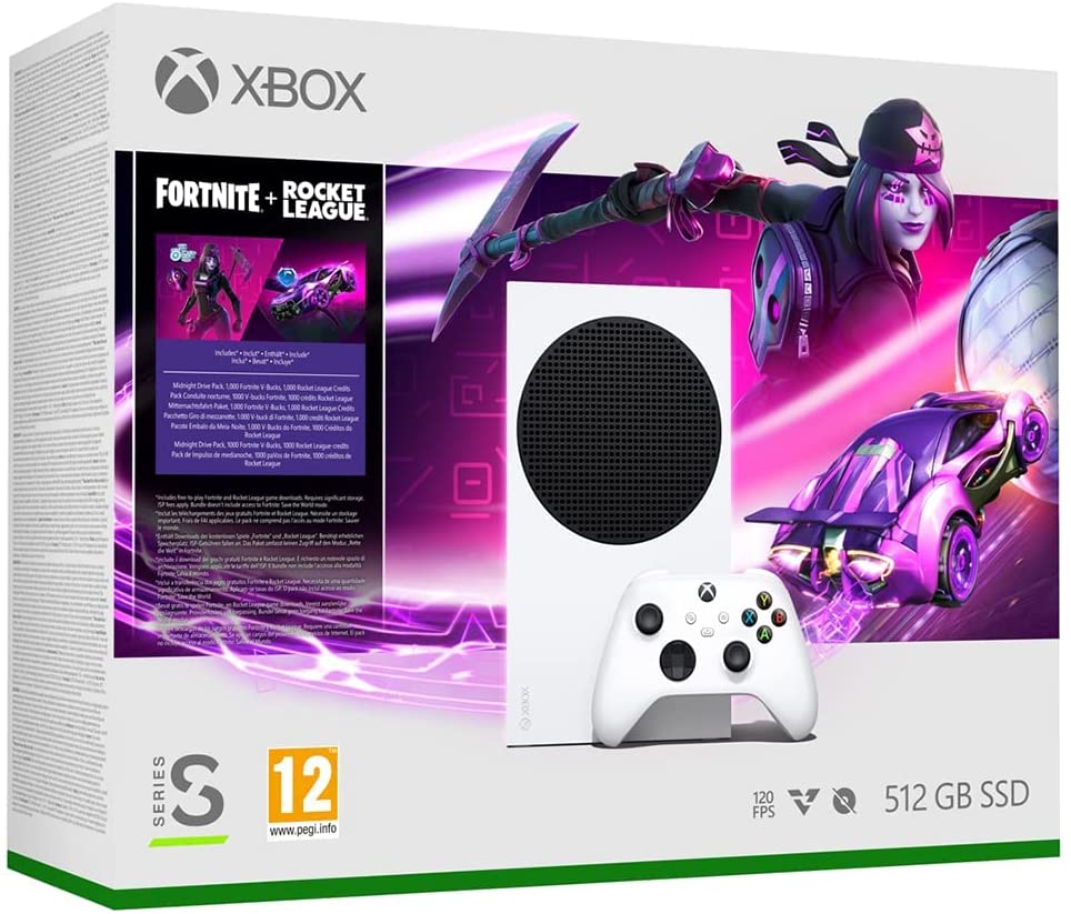 Xbox Series S White 512GB SSD + Rocket League & Fortnite - flash vidéo