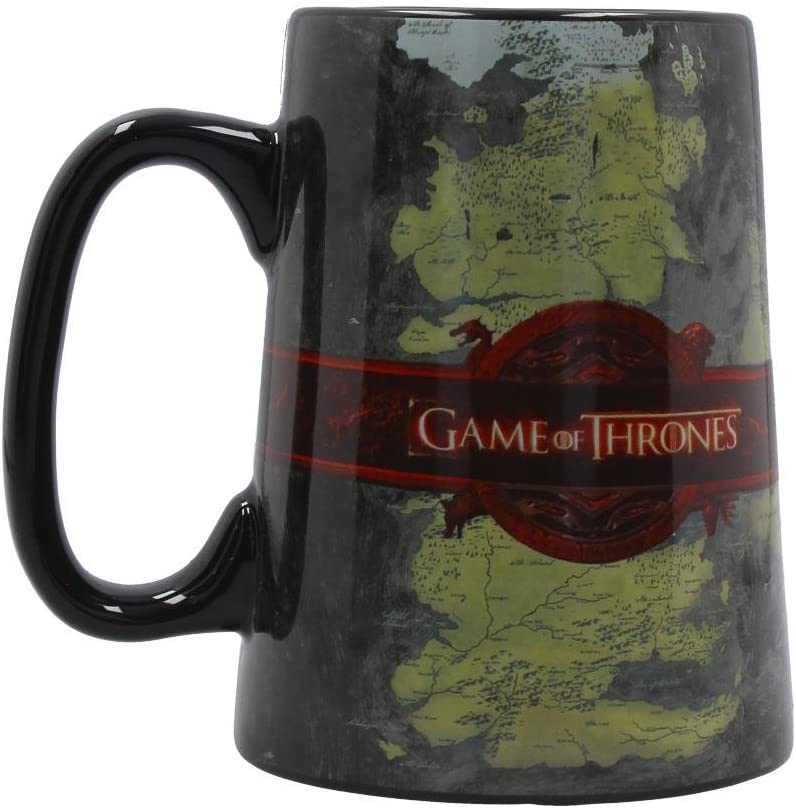 § $ Game of Thrones - Ceramic Map Tankard 13.5cm - flash vidéo