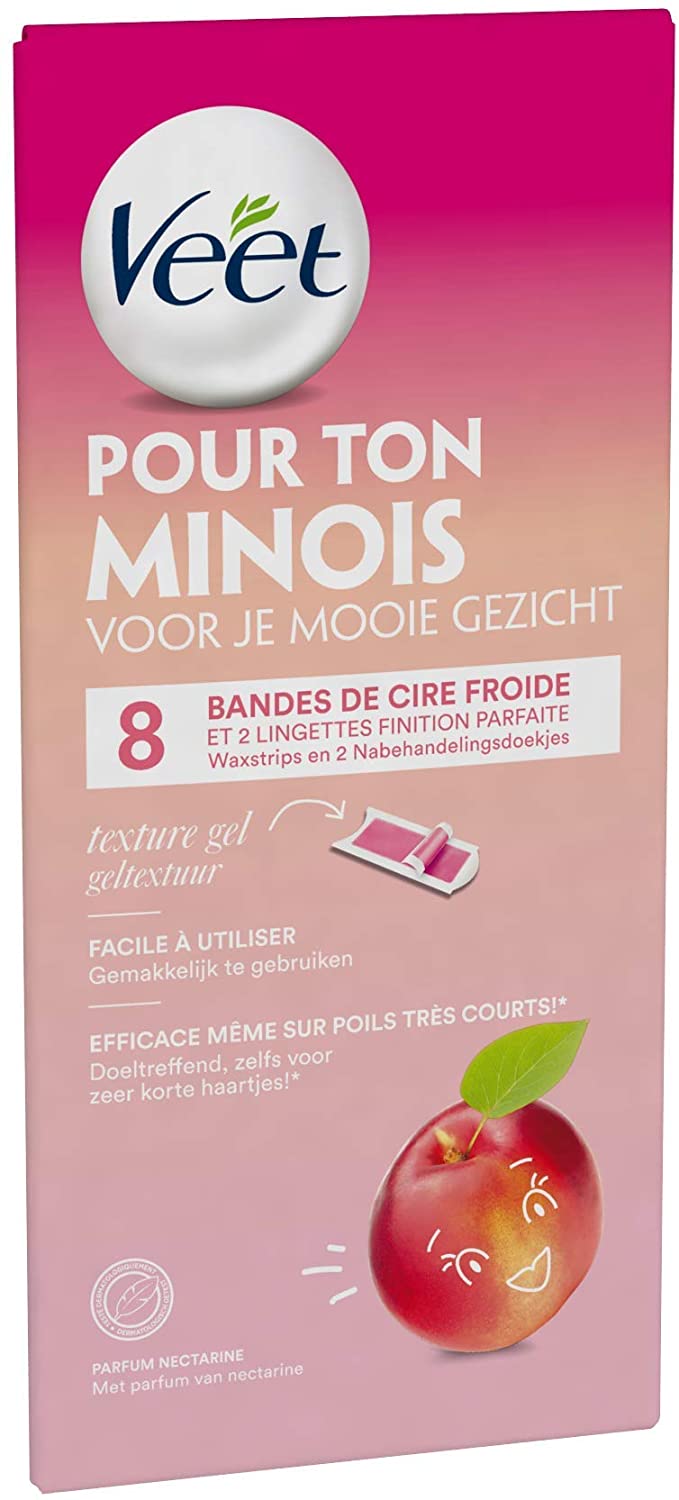 VEET Gen Z Bandes de Cire Froide Visage (x8) - flash vidéo