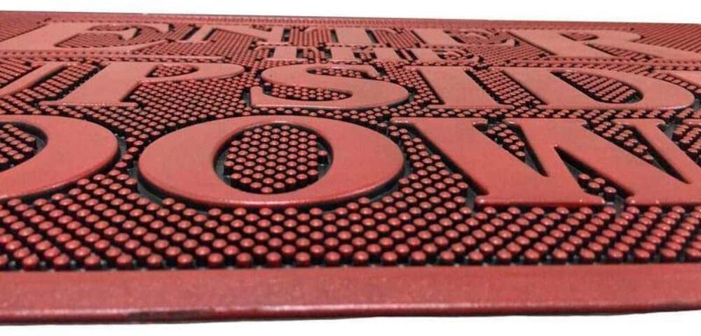 Stranger Things - Tapis de porte en caoutchouc "Enter the Upside Down" 40x60cm - flash vidéo
