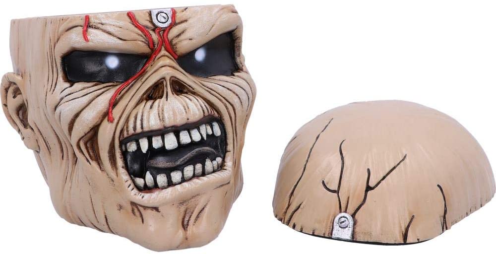 Iron Maiden Boite Tête Zombie 18cm - flash vidéo
