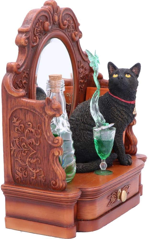Absinthe - Figurine de chat et de la Fée verte 21.5cm - flash vidéo