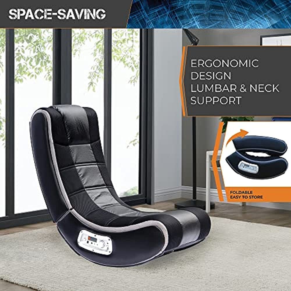X Rocker - G-Force Sport 2.1 Stereo Audio Gaming Chair with Subwoofer - Red & Black - flash vidéo