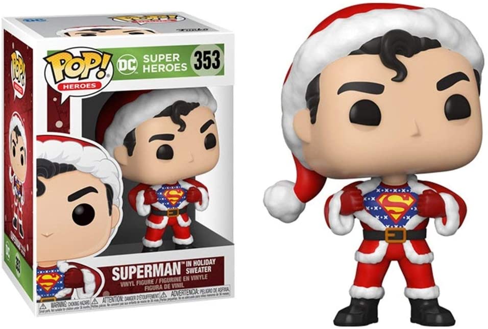 Funko Pop! POP Heroes DC Comics Holiday Superman with Sweater ENG Merchandising - flash vidéo