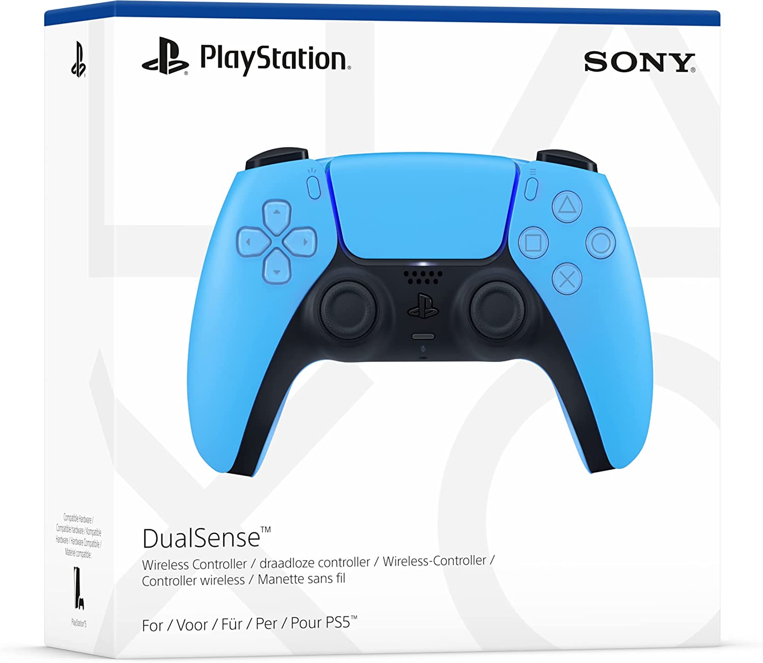PS5 DualSense Wireless Controller Starlight Blue - flash vidéo