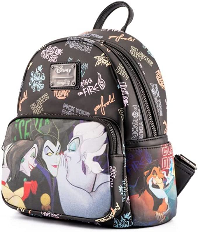 Loungefly: Disney - Villains Club Mini Backpack - flash vidéo