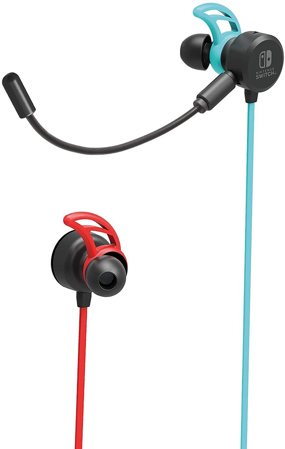 HORI - Nintendo Switch Neon Blue/Red Gaming Earphones - flash vidéo