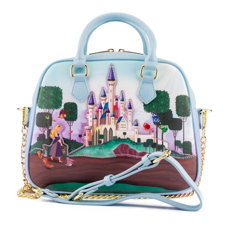 Loungefly: Disney Princess Castle Series - Sleeping Beauty Cross Body Bag - flash vidéo