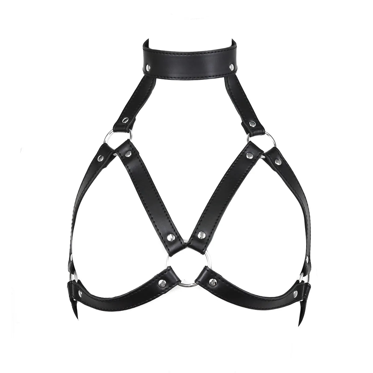 Harnais Bdsm Noir Ajustable - flash vidéo