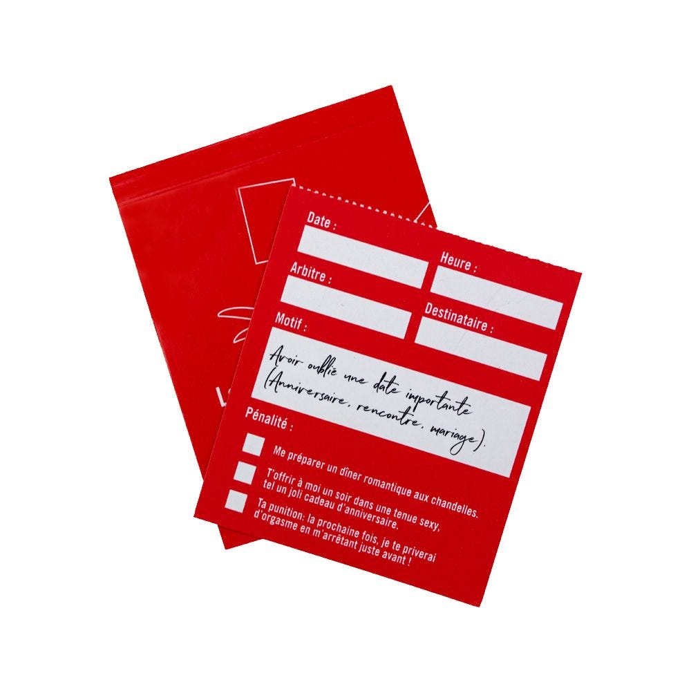 Carnet Les Cartons Rouges De l'Amour - flash vidéo